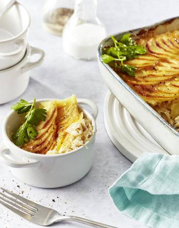 Sauerkraut-Kartoffelgratin