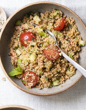 Taboulé-Salat mit Minze und Zitrone