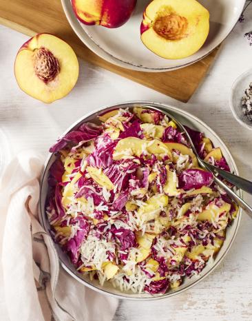 Radicchio-Reis-Salat mit Nektarinen