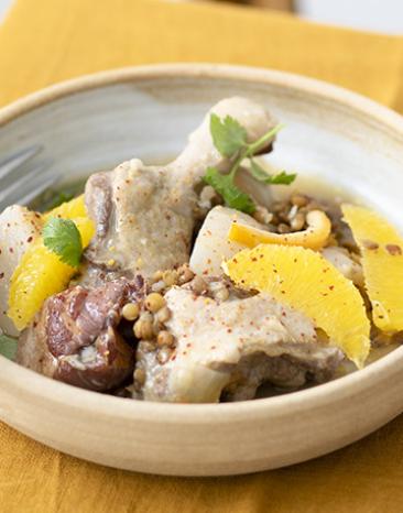 Entenragout mit Orange und Zitronengras