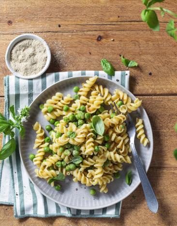 Nudeln mit Erbsen - Pasta e Piselli | Simply-Cookit