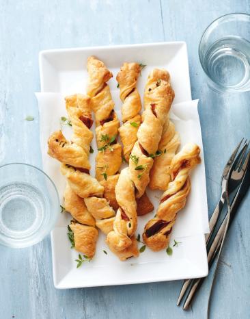 Thymian-Schinken-Knusperstangen