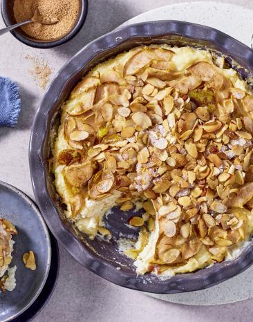 Süßer Milchreisauflauf