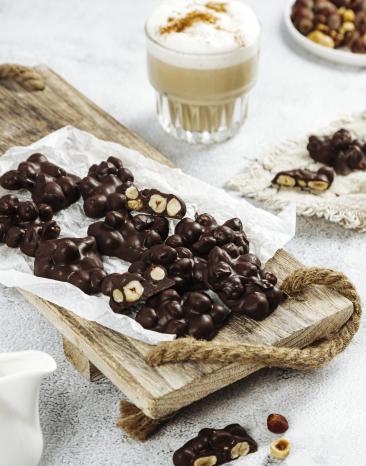 Schoko-Haselnuss-Felsen