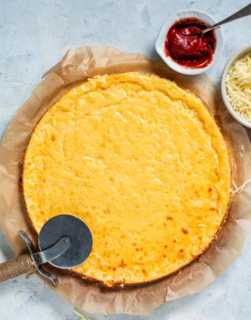 Low Carb Pizzaboden mit Käse
