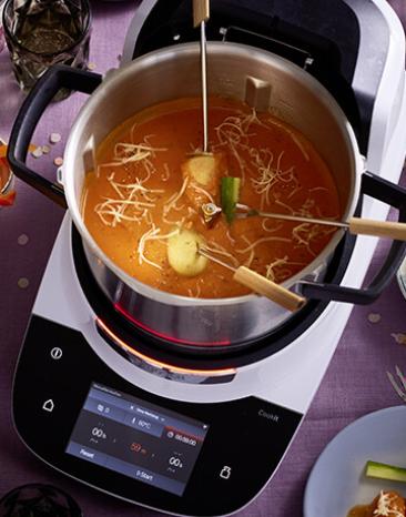 Pizza Fondue im Cookit.