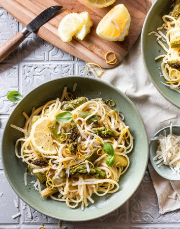 Zitronen Pasta mit Spargel | Simply Cookit