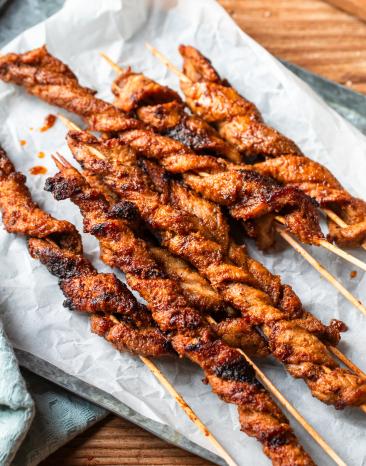 Selbstgemachte Grillfackeln