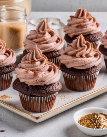 Klassische Schokoladen-Cupcakes mit Schoko Frosting