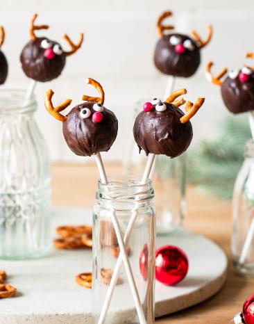 Rentier-Cake-Pops