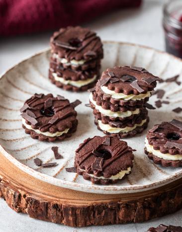 Schwarzwälder-Kirsch-Plätzchen