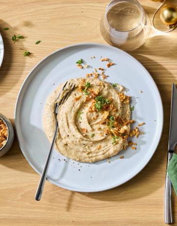 Maronen-Kartoffel-Püree mit Thymian