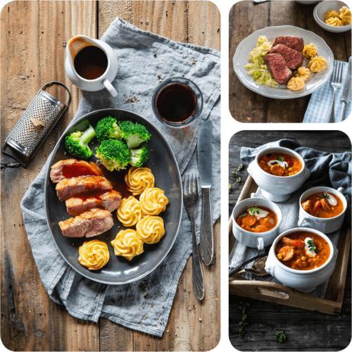 Fleisch und Geflügel