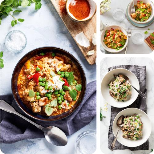 Einfache One-Pot Reis Gerichte aus dem Cookit. 