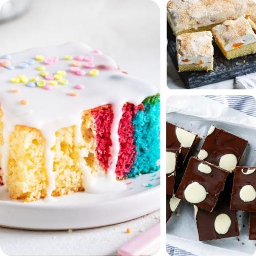 Papageienkuchen, Fantakuchen, Veganer Marmorkuchen vom Blech