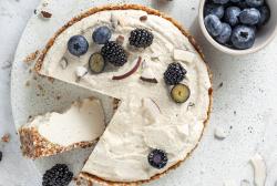 Veganer No-Bake-Cheesecake